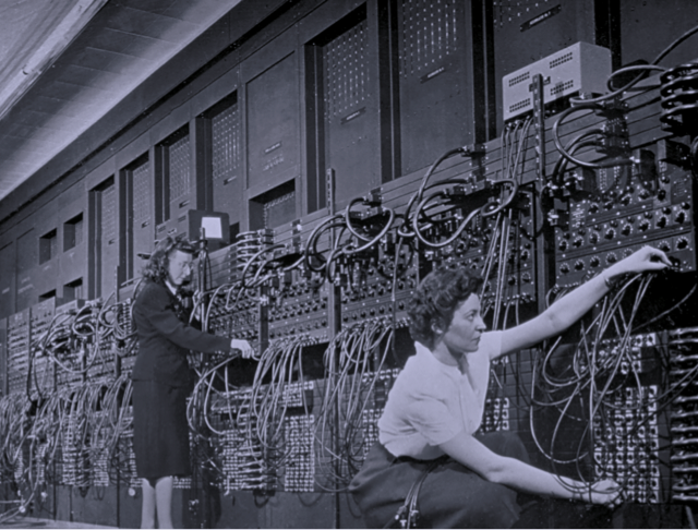 ENIAC computer and its operators